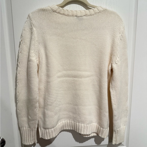Talbots Ivory Cable Knit Sweater - Picture 3 of 6